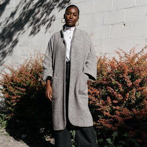 Horses Atelier Alchemical Coat in Grey Herringbone Size 1